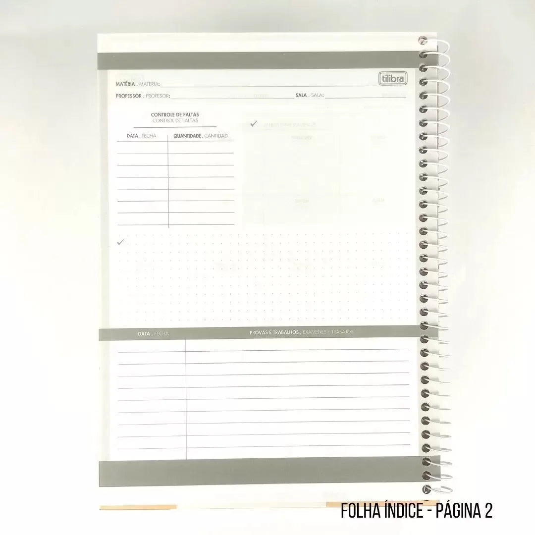 Caderno Universitário 1 Matéria Pepper 80 Fls Fem - Tilibra