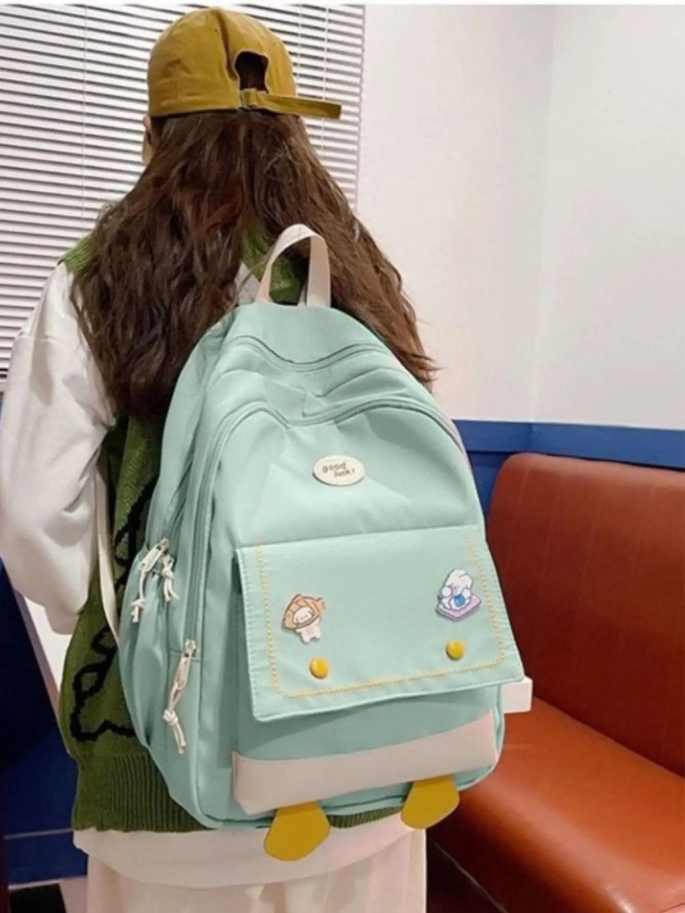 Mochila Feminina Escolar Juvenil Moda Japonesa/Coreana