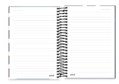 Caderno 1/4 (pequeno) capa dura espiral 80 folhas, PSG