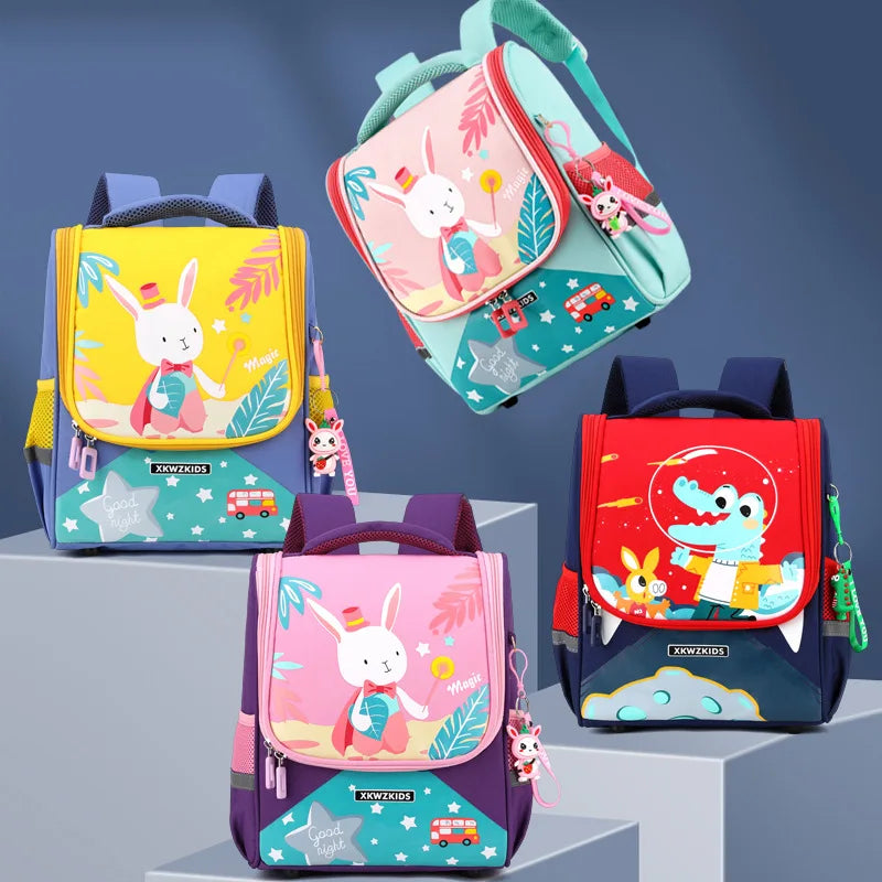 Animal dos desenhos animados do bebê meninas meninos mochilas de alta qualidade do jardim infância dinossauro mochila crianças bonito mochila sacos escolares