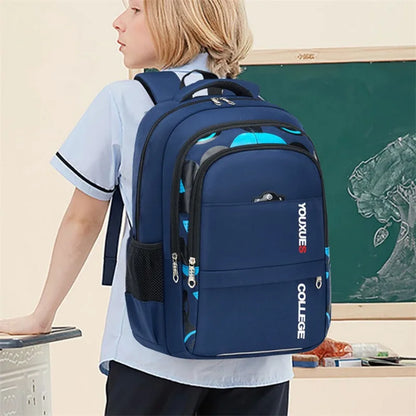 Mochila na escola primária para adolescentes meninos mochilas à prova dwaterproof água saco de livro